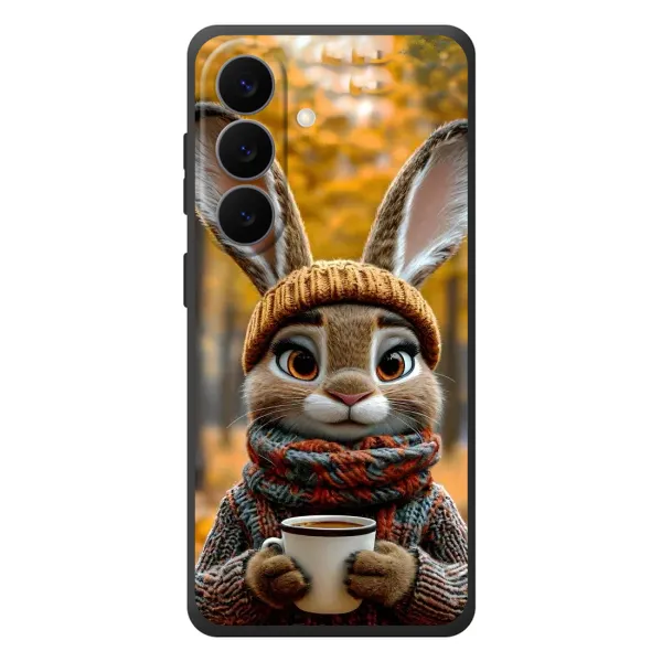 Чехол с рисунком «Зайчик с кофе» для Samsung Galaxy S26 Plus Чехол с рисунком «Зайчик с кофе» для Samsung Galaxy S26 Plus