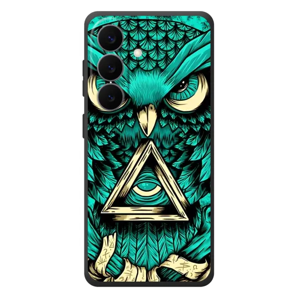Чехол с рисунком «Зеленая сова» для Samsung Galaxy S26 Plus Чехол с рисунком «Зеленая сова» для Samsung Galaxy S26 Plus