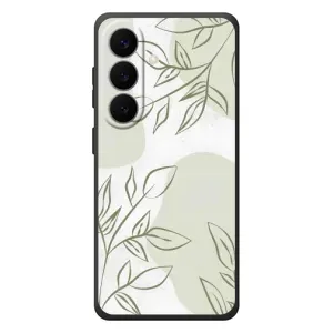 Чохол квітковий дизайн для Samsung Galaxy S26 Plus (Зелений дизайн)