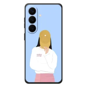 Силиконовый Чехол на Samsung Galaxy S26 Plus с картинкой Стильных Девушек (Желтая кепка)