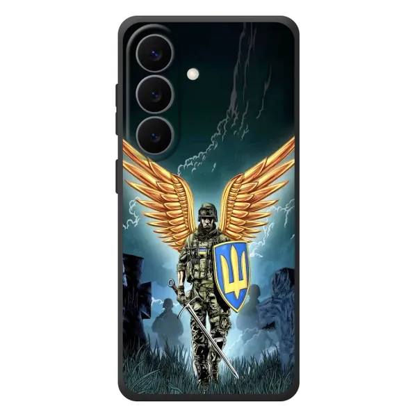 Чехол с рисунком «ЗСУ з крильями» для Samsung Galaxy S26 Plus