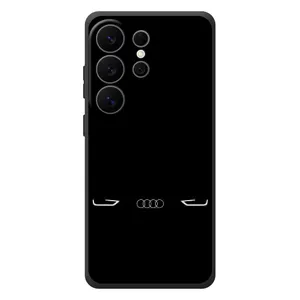 Силиконовый бампер с картинкой машины на Samsung Galaxy S26 Ultra (Силует Audi)