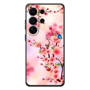 Чехол с принтом САКУРЫ на Samsung Galaxy S26 Ultra (Бабочки на сакуре)
