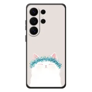Чехол на тематику: Коты для Samsung Galaxy S26 Ultra (Белый котик)