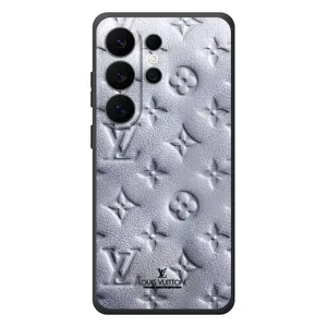 Текстурний Чохол Louis Vuitton для Галаксі С26 Ультра (Білий ЛВ)