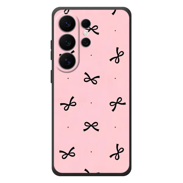 Чехол с рисунком «Черные бантики» для Samsung Galaxy S26 Ultra Чехол с рисунком «Черные бантики» для Samsung Galaxy S26 Ultra