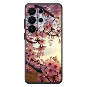 Чехол с принтом САКУРЫ на Samsung Galaxy S26 Ultra (Цветущая сакура)