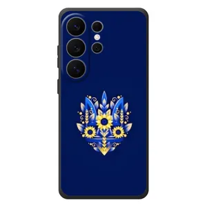 Чехол Укр Символика для Samsung Galaxy S26 Ultra (Цветущий Герб)