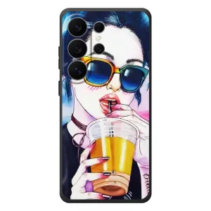Чехол с картинкой Модные Девчонки Samsung Galaxy S26 Ultra (Девушка с коктейлем)