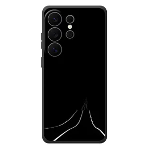 Чехол с картинками на черном фоне для Samsung Galaxy S26 Ultra (Дорога)