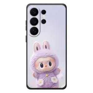 Чехол с принтом Лабубу для Samsung Galaxy S26 Ultra (Фиолетовый Лабубу)