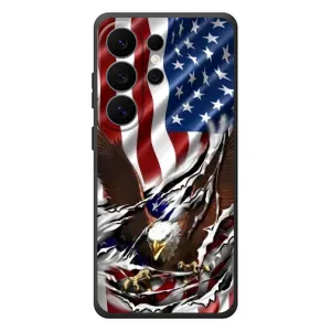 Чехол Флаг USA для Samsung Galaxy S26 Ultra (Флаг USA)