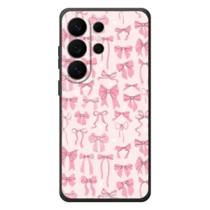 Чехол банты для Samsung Galaxy S26 Ultra (Фон бантики)