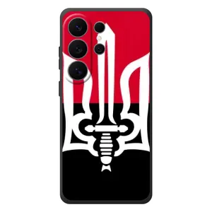 Чехлы УПА (Красно-Чёрный) на Samsung Galaxy S26 Ultra (Герб Украины)