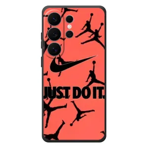 Силіконовый Чохол Nike Air Jordan на Галаксі С26 Ультра (Just Do It)