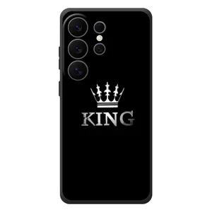 Чехол (Корона на чёрном фоне) для Галаксі С26 Ультра (KING)