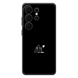 Чехол с картинками на черном фоне для Samsung Galaxy S26 Ultra (Книжки)
