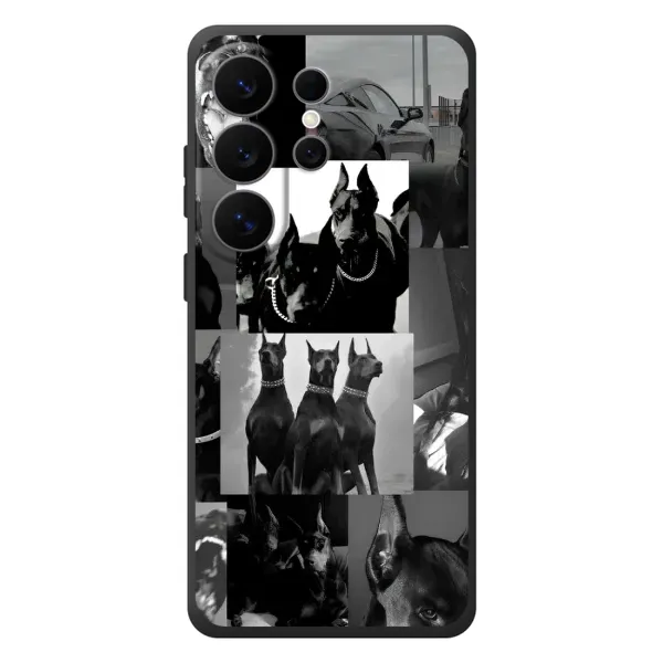 Чехол с рисунком «Коллаж Доберман» для Samsung Galaxy S26 Ultra Чехол с рисунком «Коллаж Доберман» для Samsung Galaxy S26 Ultra
