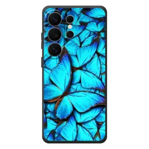 Силиконовый бампер с картинкой животных для Samsung Galaxy S26 Ultra (Крылья бабочек)