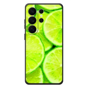 Чехол с изображением вкусной еды для Samsung Galaxy S26 Ultra (Лайм)