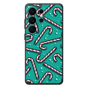 Силиконовый бампер на рождество для Samsung Galaxy S26 Ultra (Леденцы)