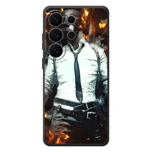 Силиконовый чехол с картинкой "Герой Pubg" на Samsung Galaxy S26 Ultra (Man Пубг)