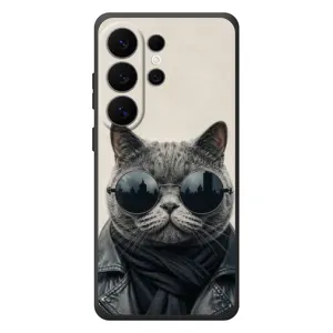 Чехол на тематику: Коты для Samsung Galaxy S26 Ultra (Модный кот)