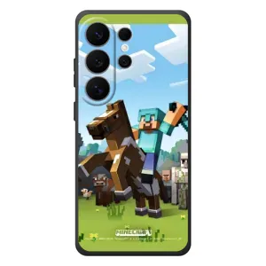 Чехлы для Samsung Galaxy S26 Ultra (Персонажи Майн Крафт) (На коне)