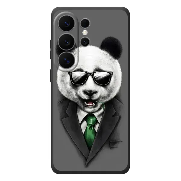 Чехол с рисунком «Панда в очках» для Samsung Galaxy S26 Ultra