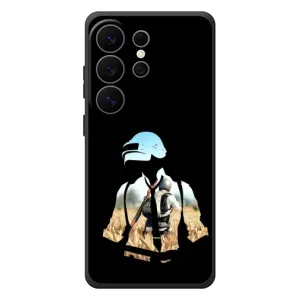 Силиконовый чехол с картинкой "Герой Pubg" на Samsung Galaxy S26 Ultra (Пубг мен)