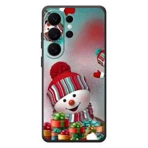 Чехлы на Новый Год Samsung Galaxy S26 Ultra (Снеговик в шапке)