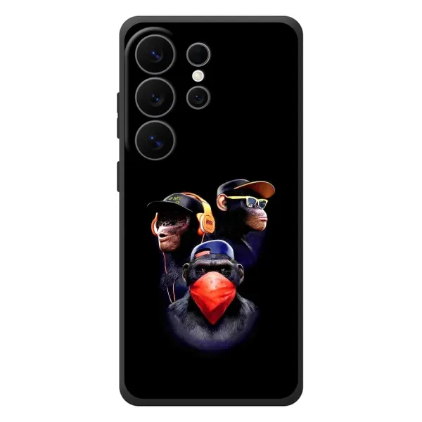 Чехол с рисунком «Три обезьяны» для Samsung Galaxy S26 Ultra Чехол с рисунком «Три обезьяны» для Samsung Galaxy S26 Ultra