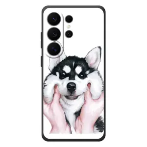 Бампер для Samsung Galaxy S26 Ultra с картинкой "Песики" (Собака Хаски)