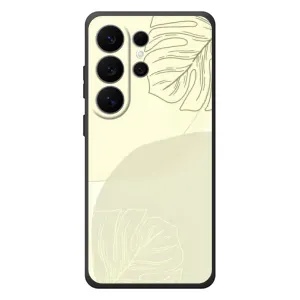 Чехол цветочный дизайн для Samsung Galaxy S26 Ultra (Зелёный фон)