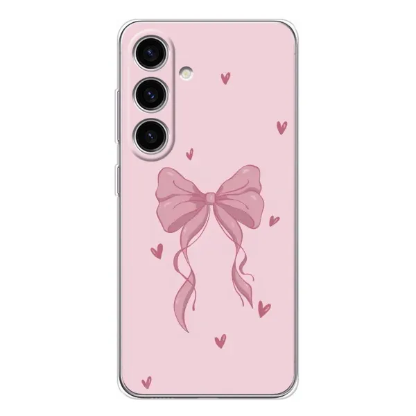 Чехол с рисунком «Бант на розовом» для Samsung Galaxy S26