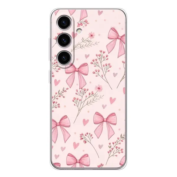 Чехол с рисунком «Банты с цветами» для Samsung Galaxy S26