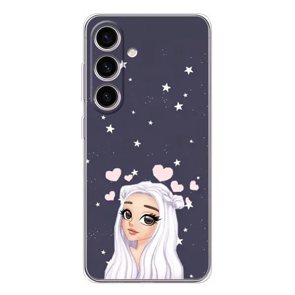 Чехол с рисунком «Девушка и сердечки» для Samsung Galaxy S26 Чехол с рисунком «Девушка и сердечки» для Samsung Galaxy S26