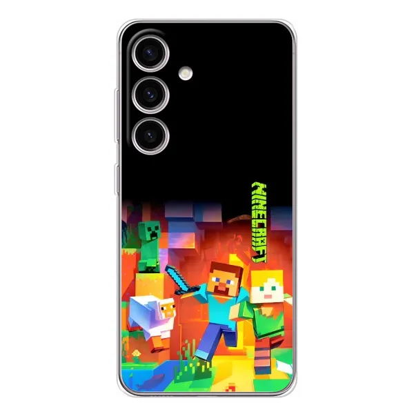 Чехол с рисунком «Герой Майнкрафт» для Samsung Galaxy S26 Чехол с рисунком «Герой Майнкрафт» для Samsung Galaxy S26