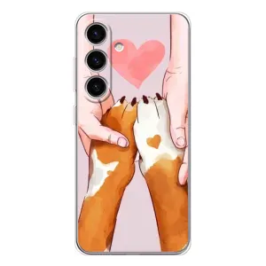 Чехол (ТПУ) Милые собачки для Samsung Galaxy S26 (Любовь к собакам)