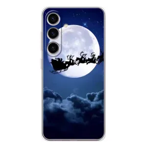Чохол Санта Клаус для Samsung Galaxy S26 (Санта - місяць)