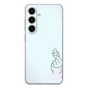 Чохол (Знак сердечка) для Samsung Galaxy S26 (Сердечко на блакитному)