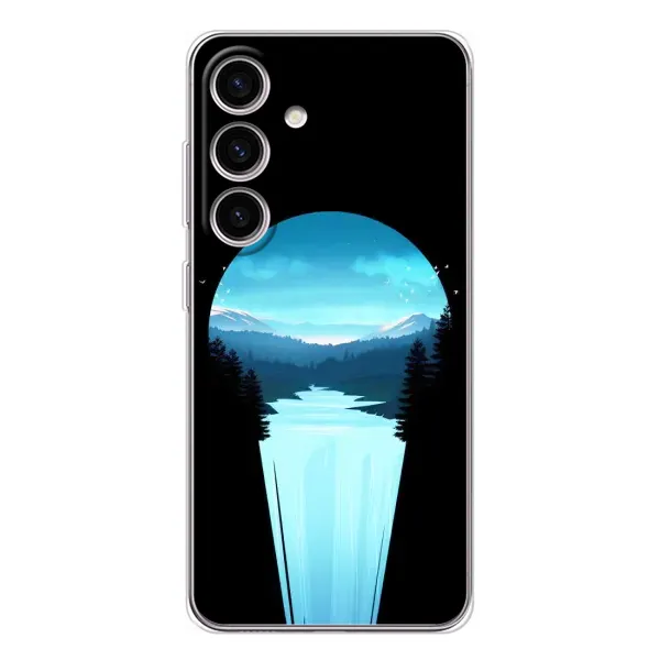 Чехол с рисунком «Синий Водопад» для Samsung Galaxy S26 Чехол с рисунком «Синий Водопад» для Samsung Galaxy S26