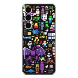 Чохол майнкрафт для Samsung Galaxy S26 (Усі персонажі)