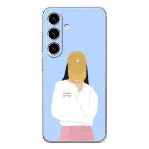 Силиконовый Чехол на Samsung Galaxy S26 с картинкой Стильных Девушек (Желтая кепка)