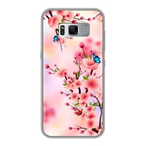 Чехол с принтом САКУРЫ на Samsung Galaxy S8 Plus, G955 (Бабочки на сакуре)