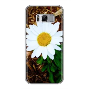 Чехол с ромашками на Samsung Galaxy S8 Plus, G955 (Белая ромашка)