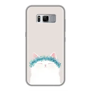 Чехол на тематику: Коты для Samsung Galaxy S8 Plus (G955) (Белый котик)