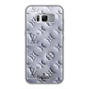 Текстурний Чохол Louis Vuitton для Самсунг С8 Плюс (Білий ЛВ)