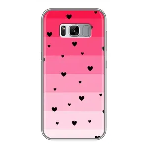 Чохли з тематикою "Маленькі Сердчеки" на Samsung Galaxy S8 Plus, G955 (Чорні сердечка)