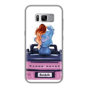 Силиконовый Чехол на Samsung Galaxy S8 Plus, G955 с картинкой Стильных Девушек (Девушка на машине)